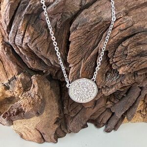 Swarovski Silver Necklace with Glittering Pendant